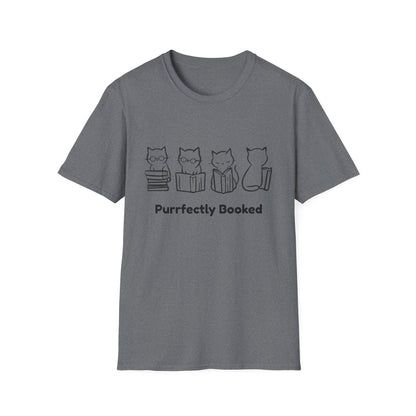 Purrfectly Booked, Cats - T-Shirt