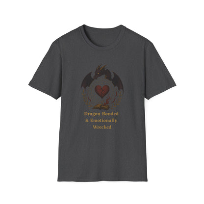 Romantasy Dragon Bonded and Emotionally Wrecked - T-Shirt