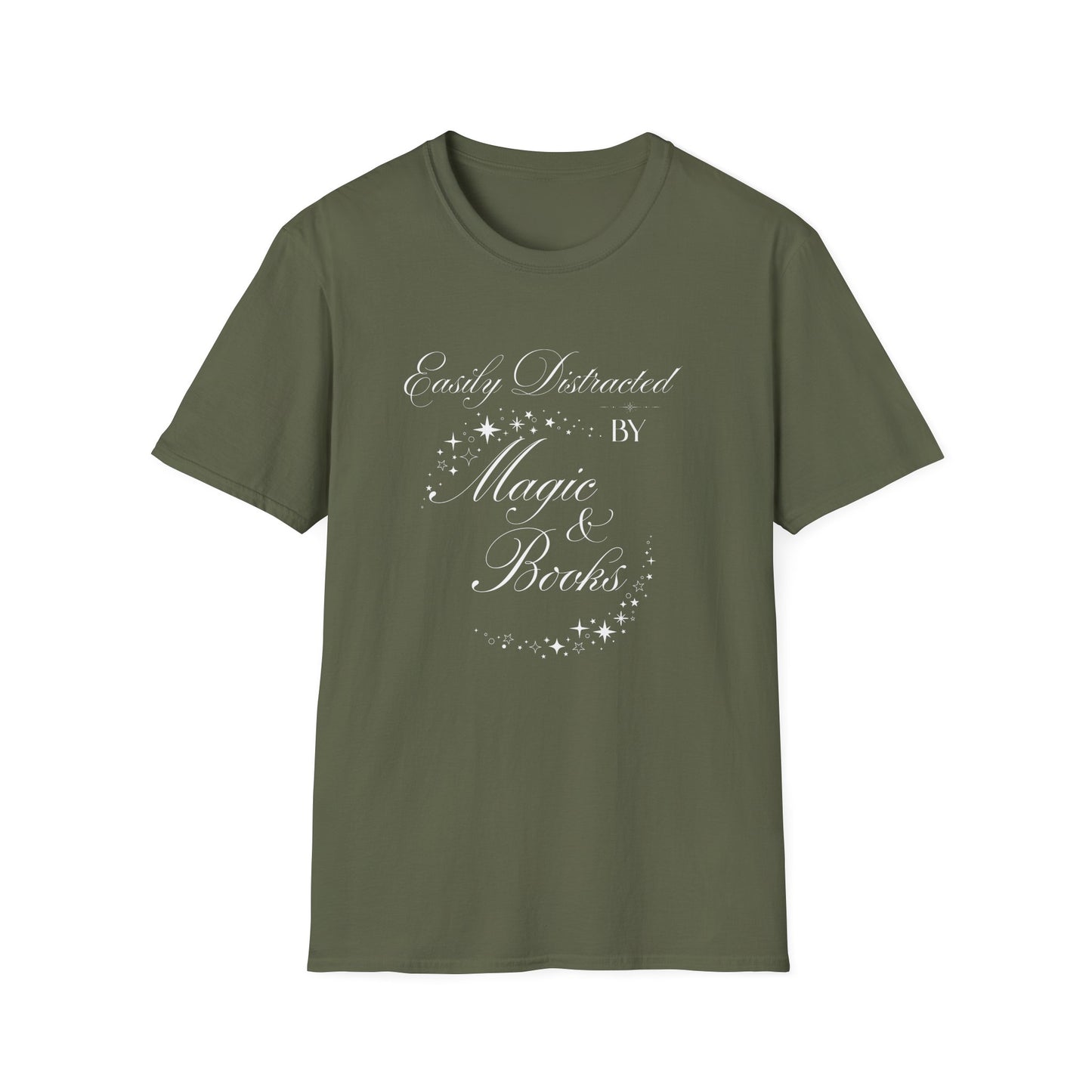 Easily Distracted By Magic & Books - T-Shirt