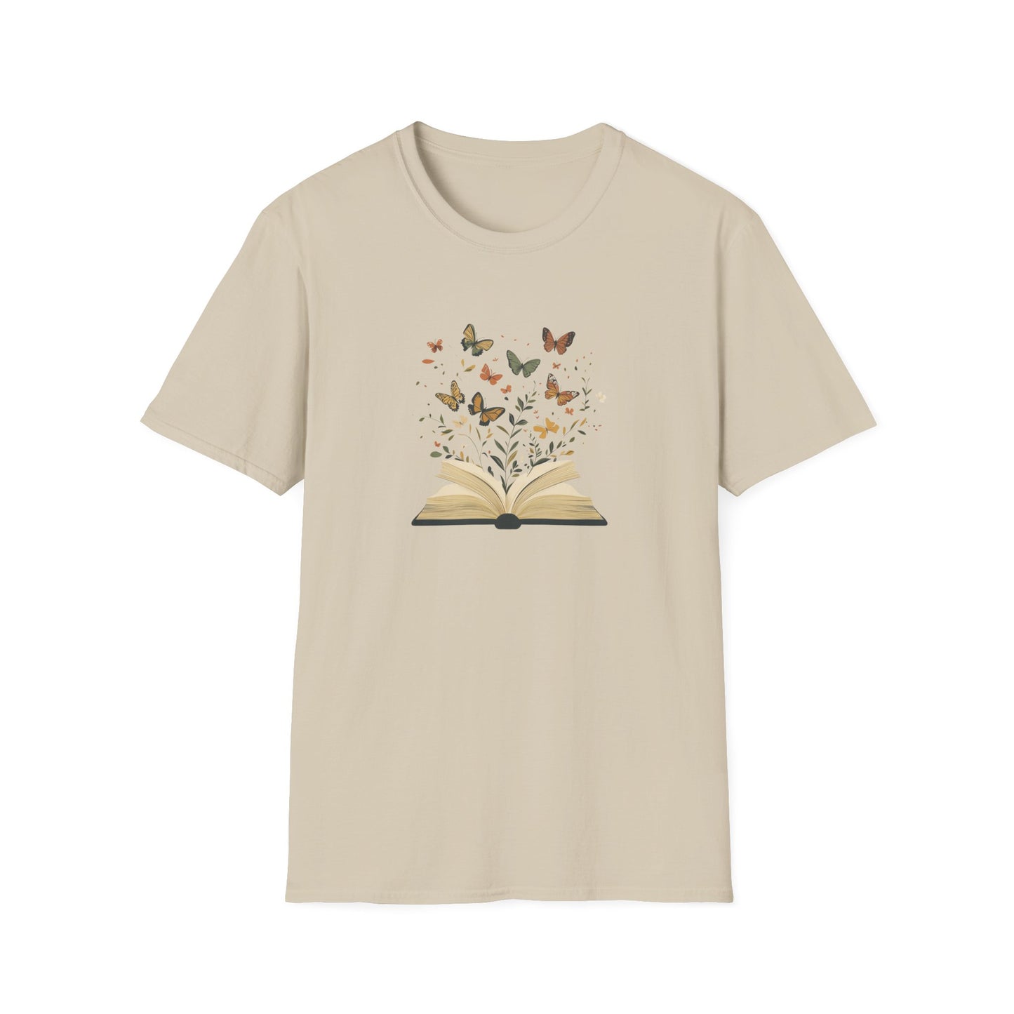 Butterfly Floral Book - T-Shirt