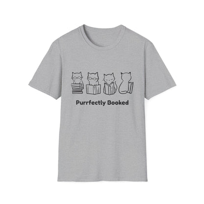Purrfectly Booked, Cats - T-Shirt