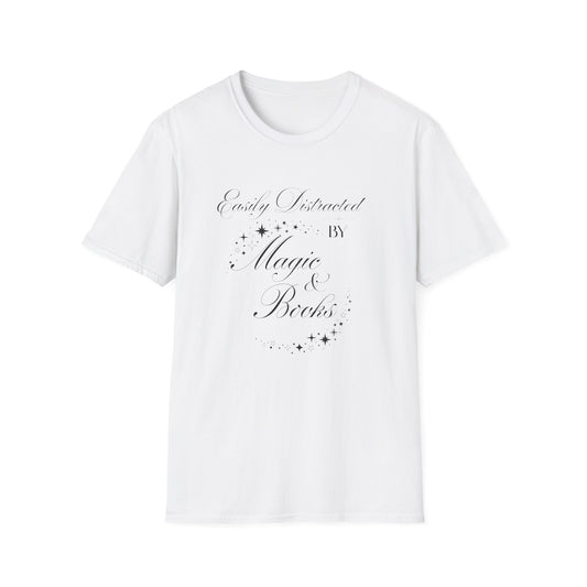 Easily Distracted By Magic & Books - T-Shirt