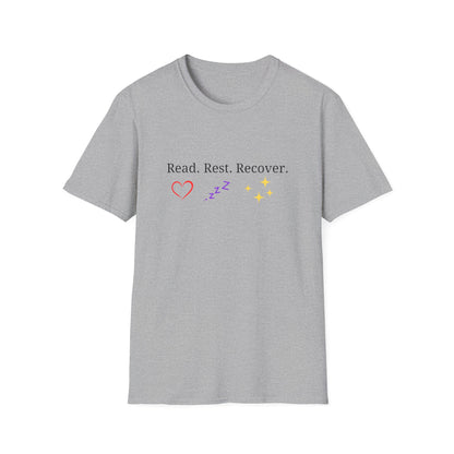 Mental Health, Read. Rest. Recover. - T-Shirt