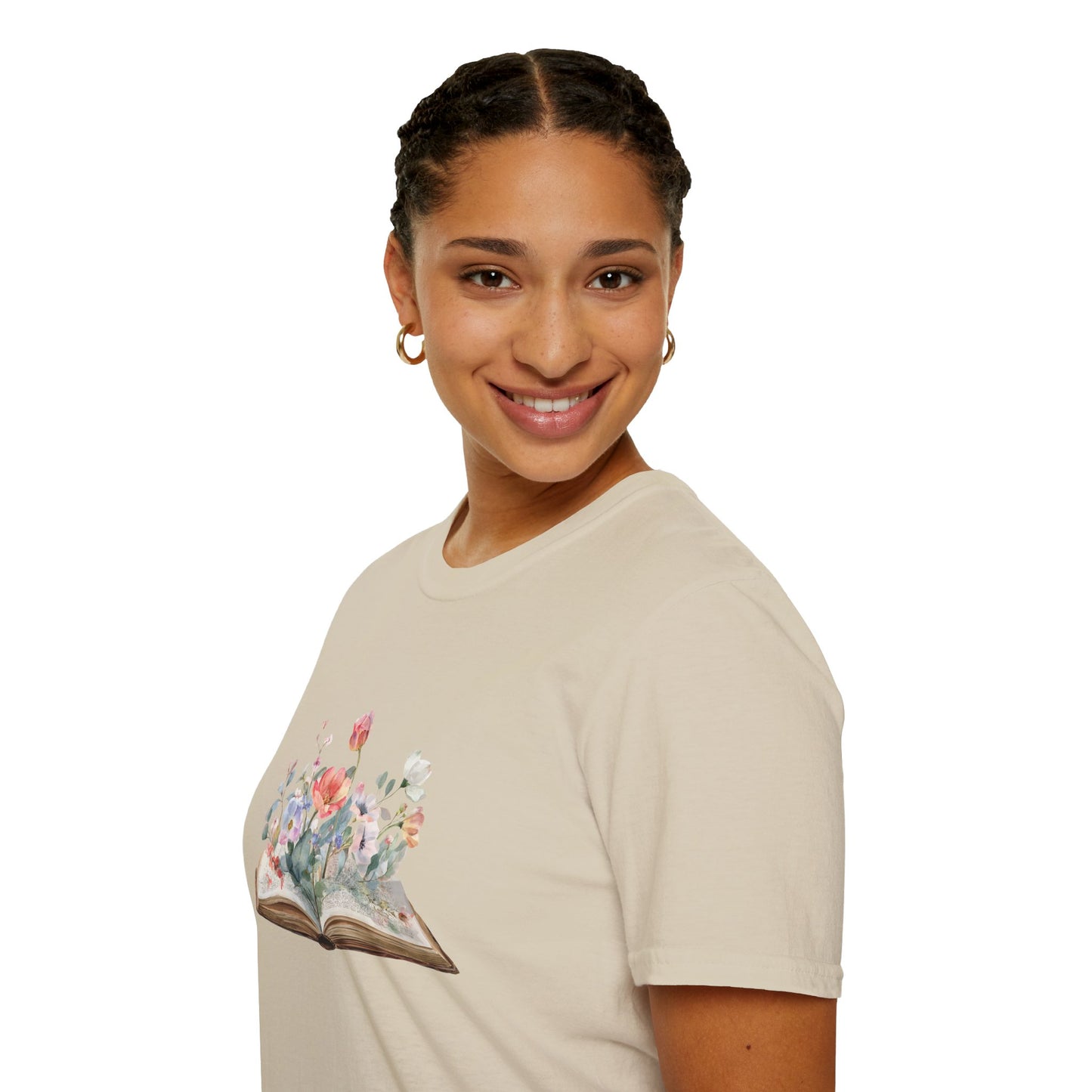 Floral Book Graphic - T-Shirt