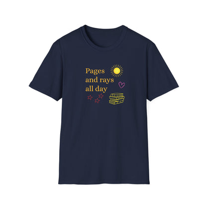 Pages And Rays All Day- T-Shirt