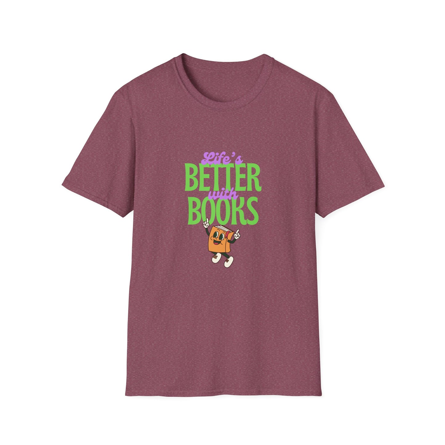 Life is Better With Books,  Retro T-Shirt