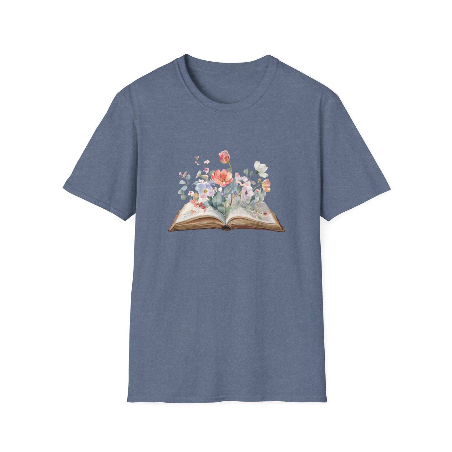 Floral Book Graphic - T-Shirt