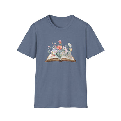 Floral Book Graphic - T-Shirt