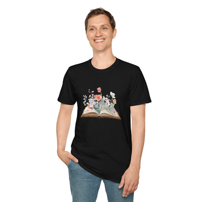 Floral Book Graphic - T-Shirt