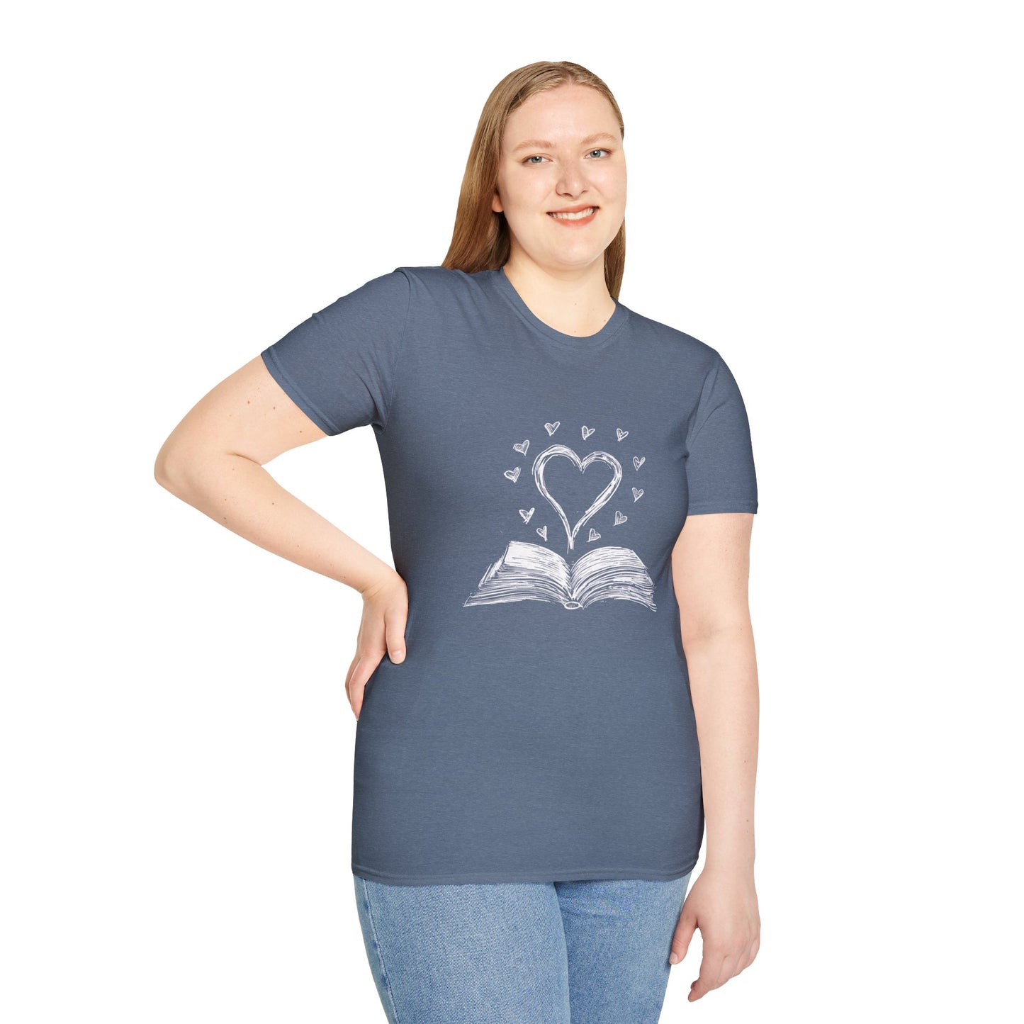 Heart Book Graphic - T-Shirt