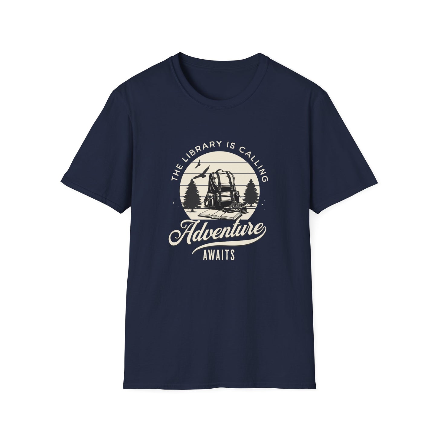 Library is Calling, Adventure Awaits - T-Shirt