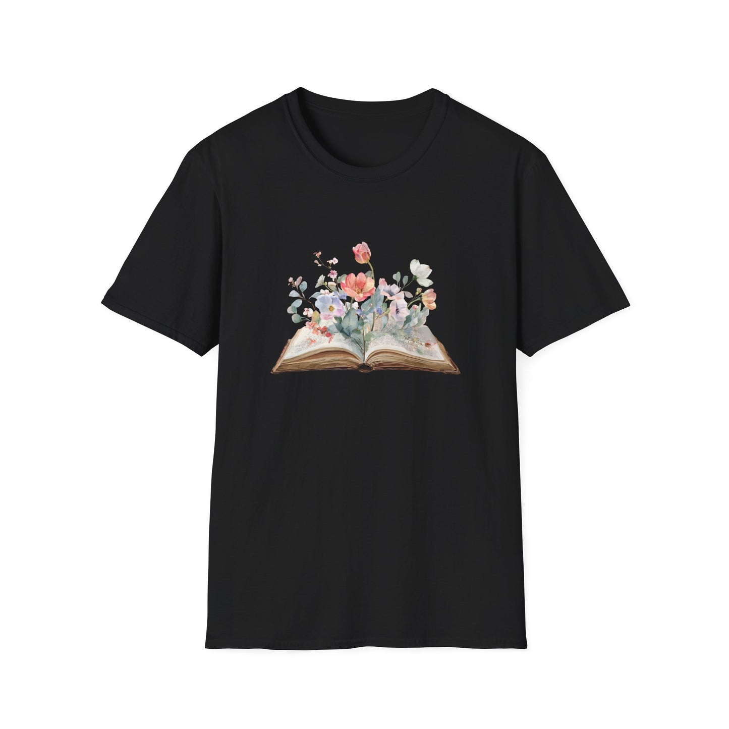 Floral Book Graphic - T-Shirt