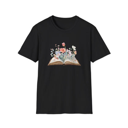 Floral Book Graphic - T-Shirt