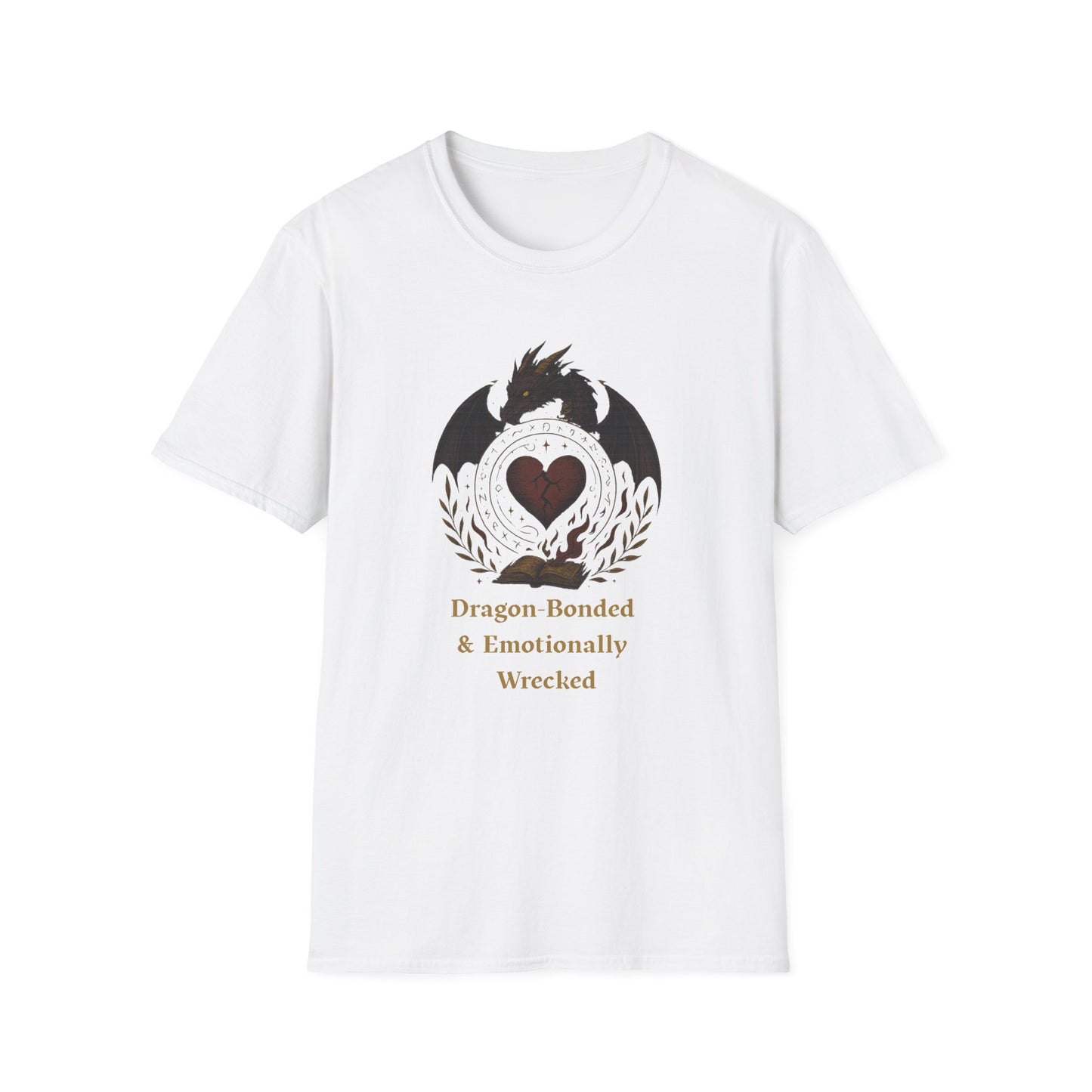 Romantasy Dragon Bonded and Emotionally Wrecked - T-Shirt