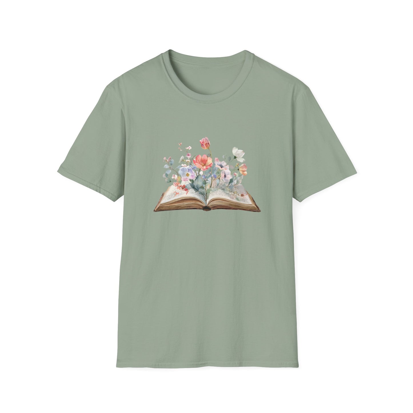 Floral Book Graphic - T-Shirt