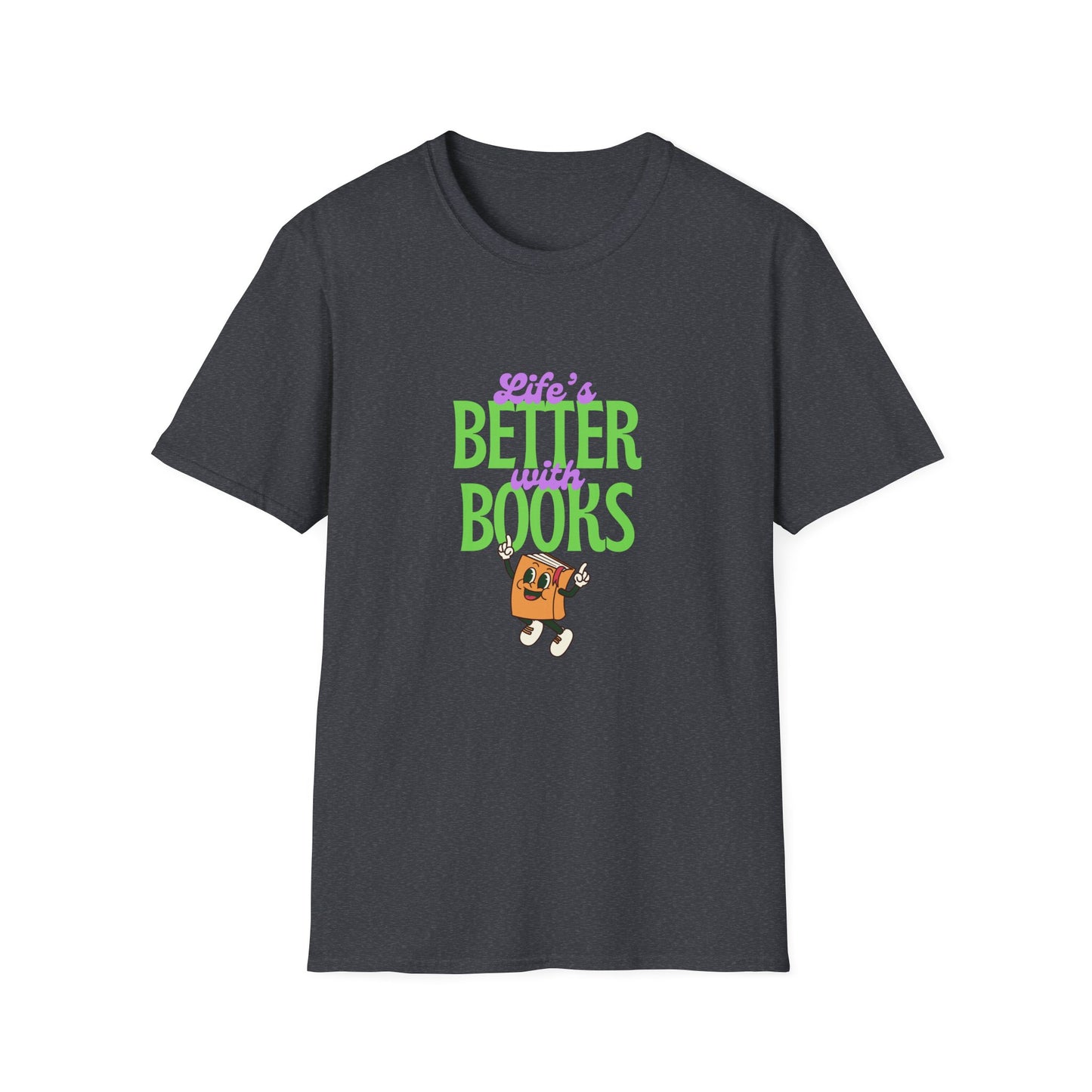 Life is Better With Books,  Retro T-Shirt