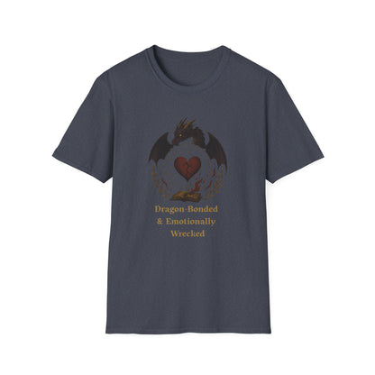 Romantasy Dragon Bonded and Emotionally Wrecked - T-Shirt