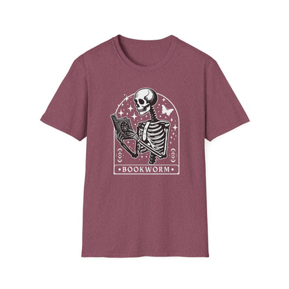 Skeleton Bookworm Graphic - T-Shirt