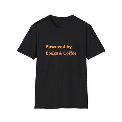 Powered By Books & Coffee - T-Shirt