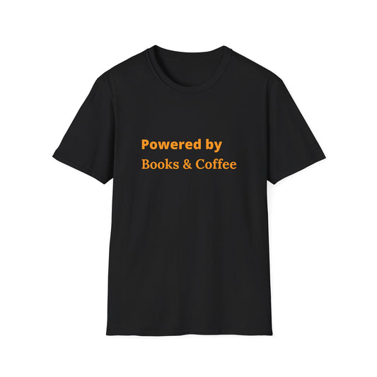 Powered By Books & Coffee - T-Shirt