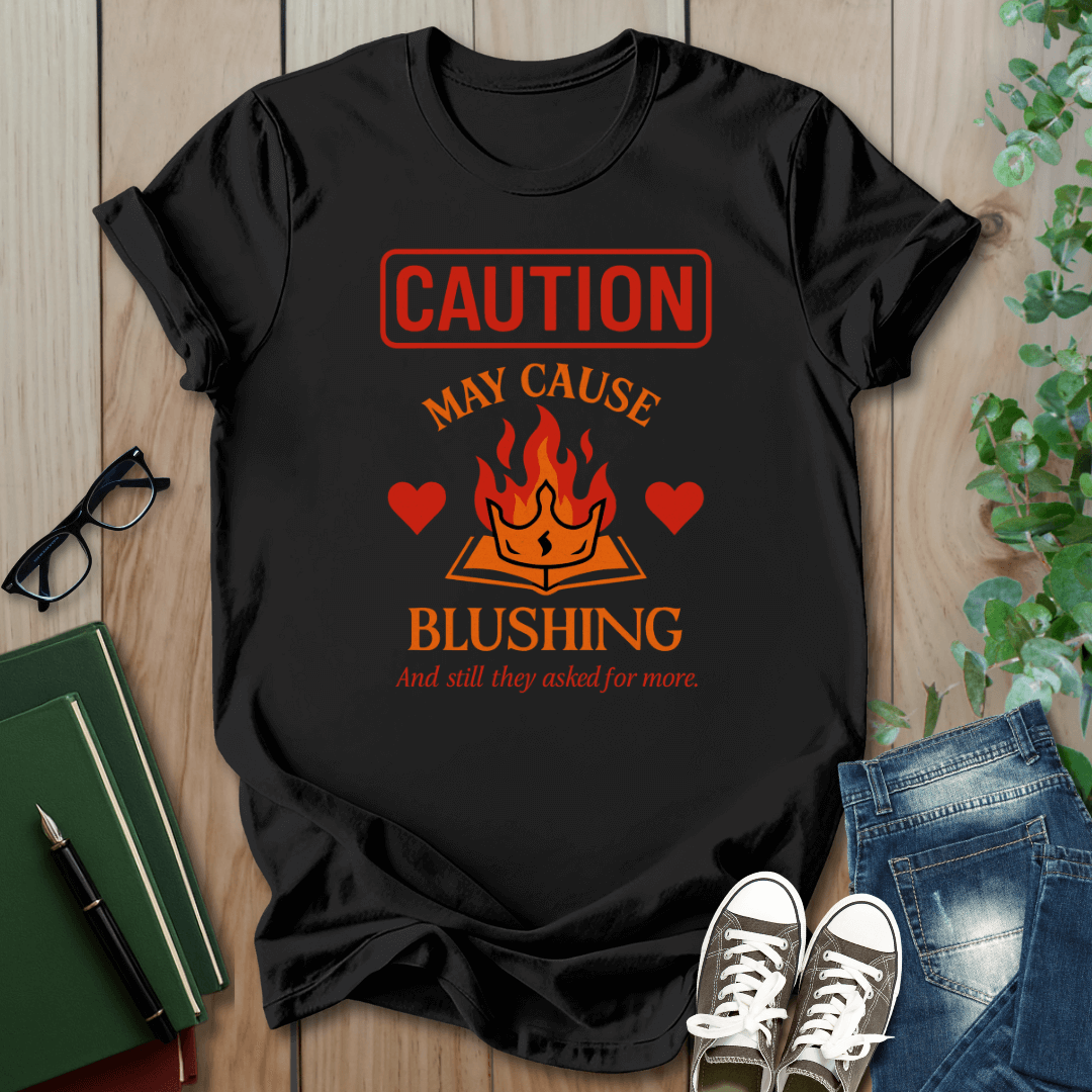 Caution: May Cause Blushing - Smut Squad T-Shirt