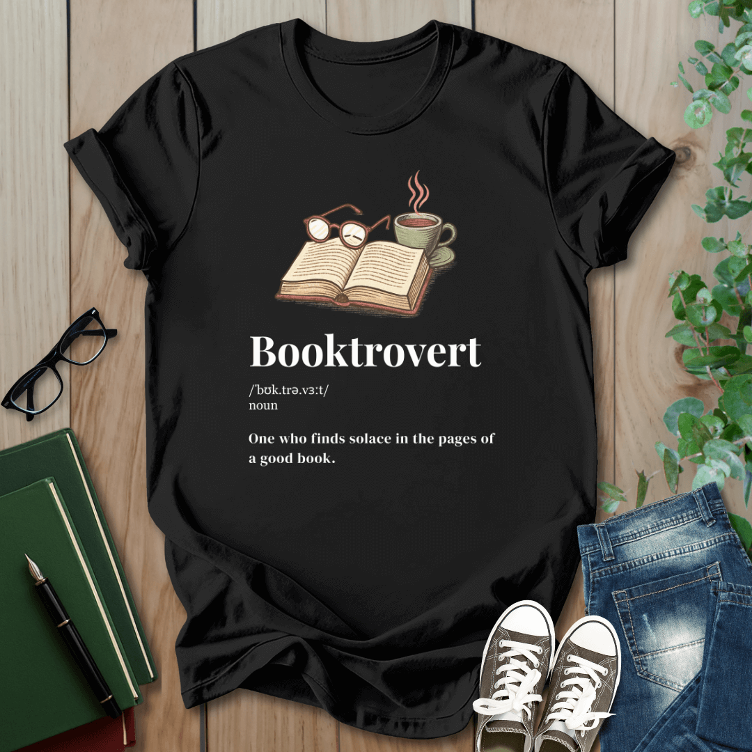Booktrovert, Cozy Definition - T-Shirt