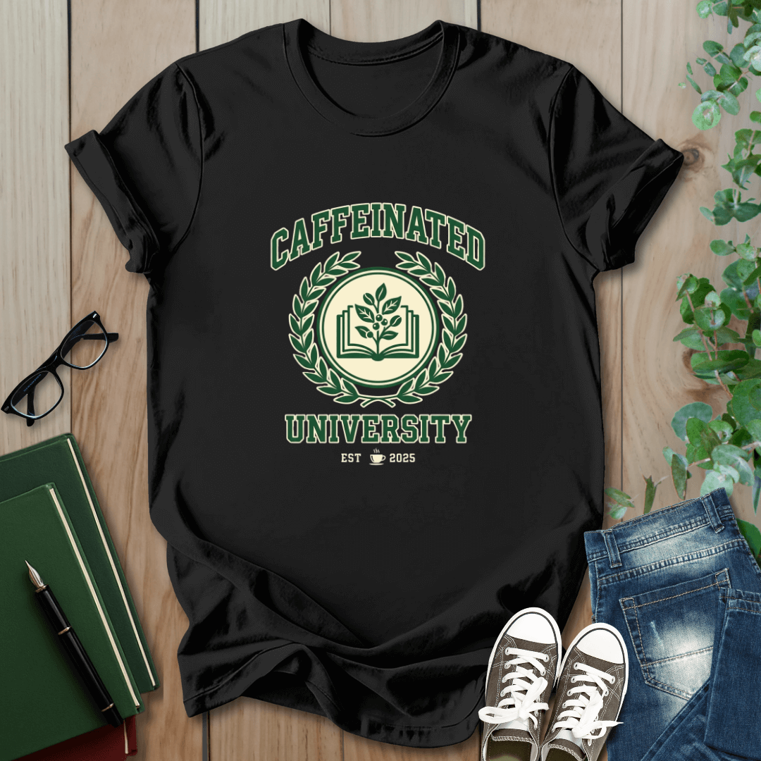 Caffeinated University - T-Shirt