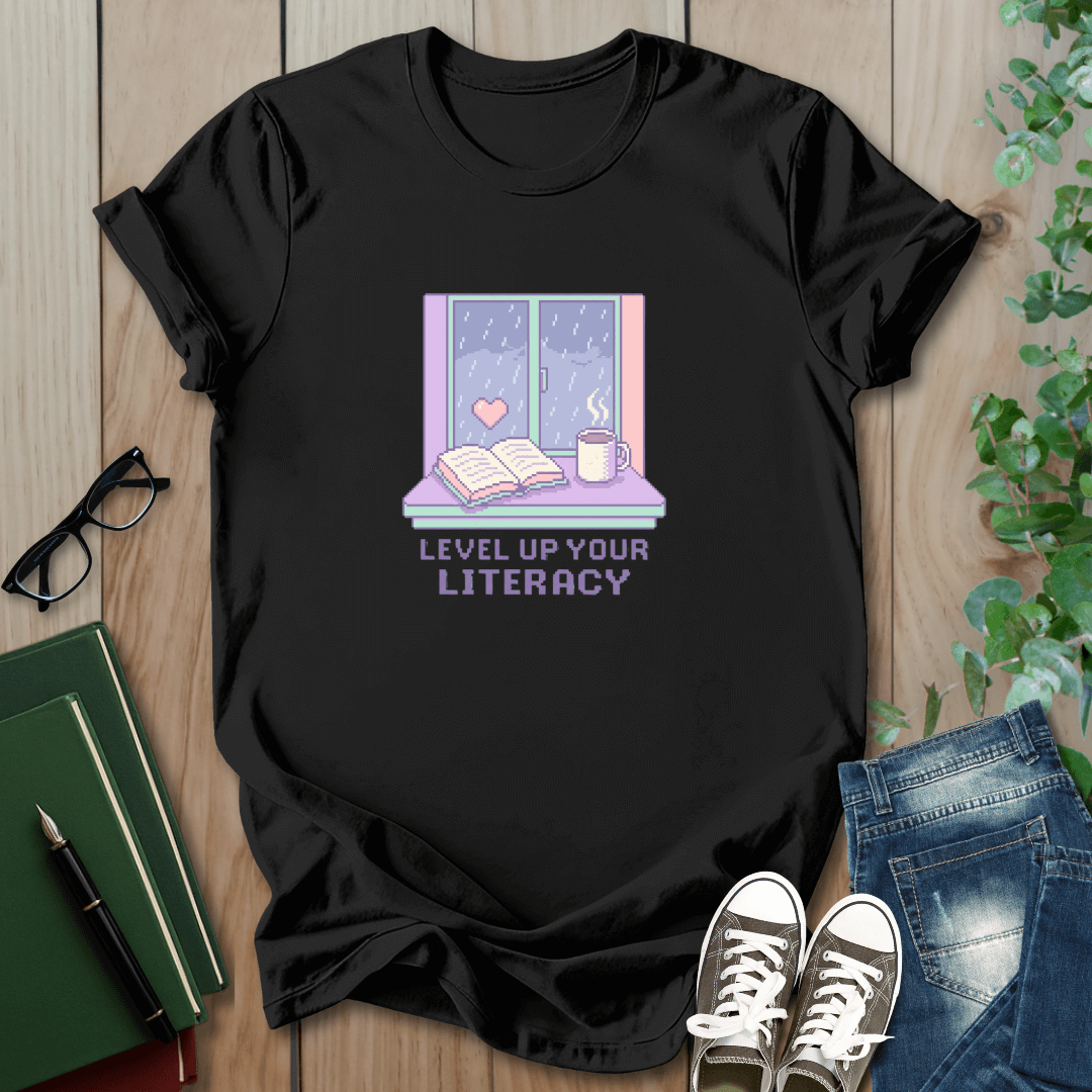 Level Up Your Literacy - T-Shirt