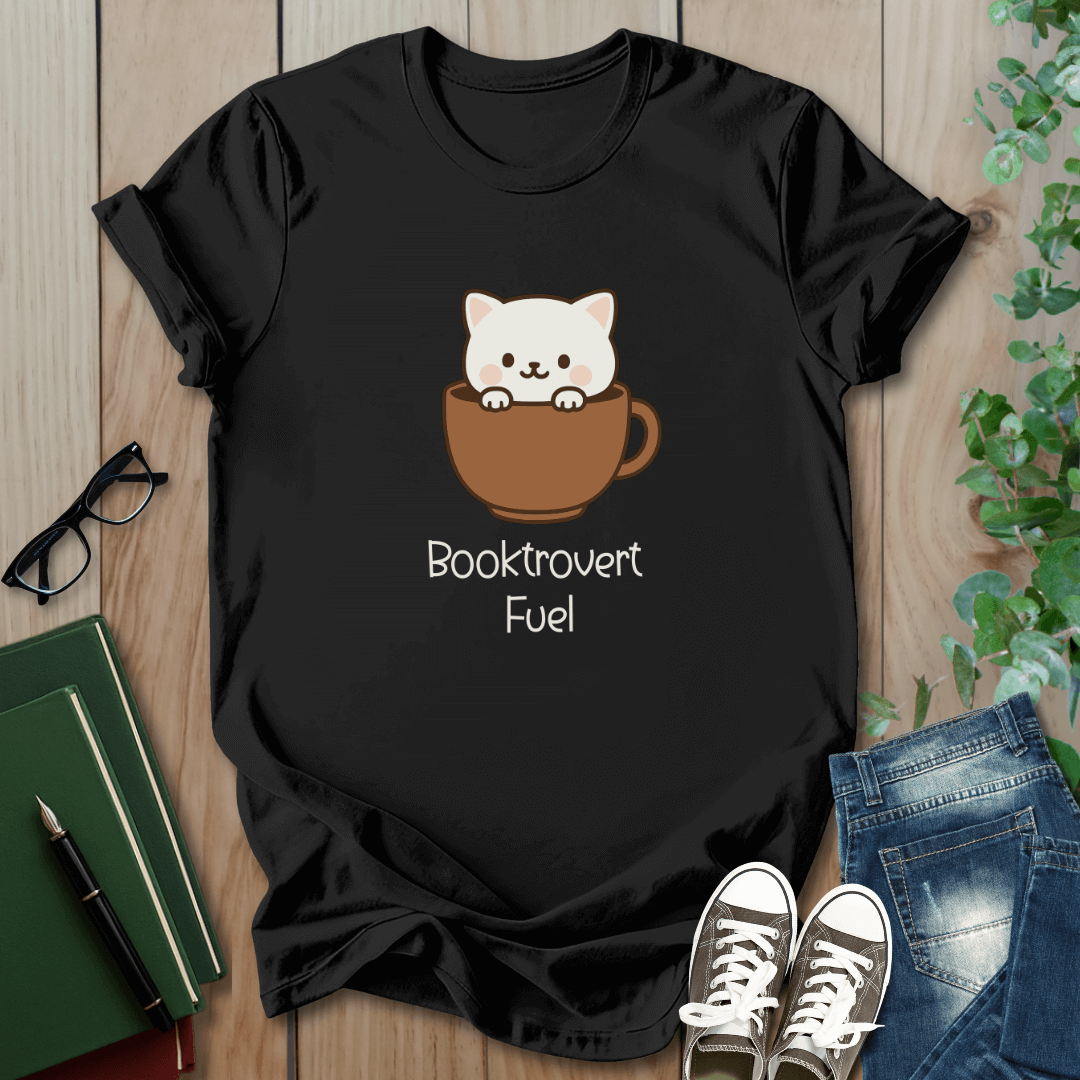 Booktrovert Fuel - T-Shirt