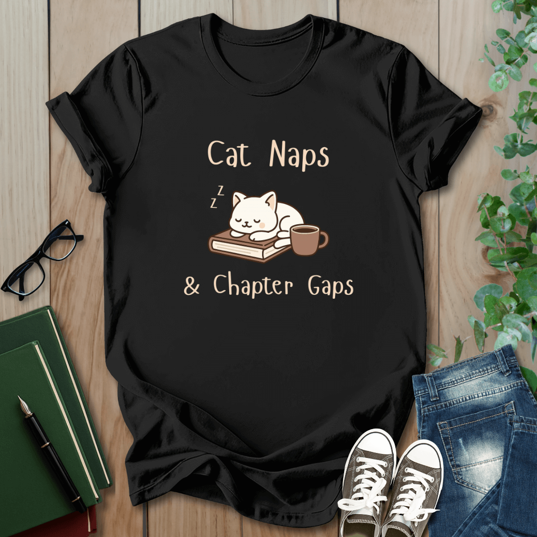 Cat Naps & Chapter Gaps - T-Shirt