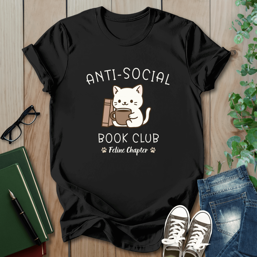 Anti-Social Book Club - Feline Edition - T-Shirt
