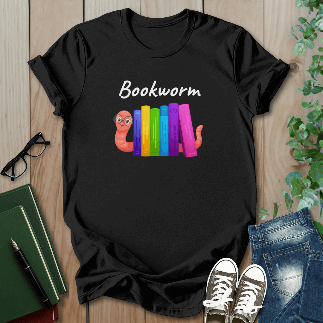 Bookworm Graphic - T-Shirt