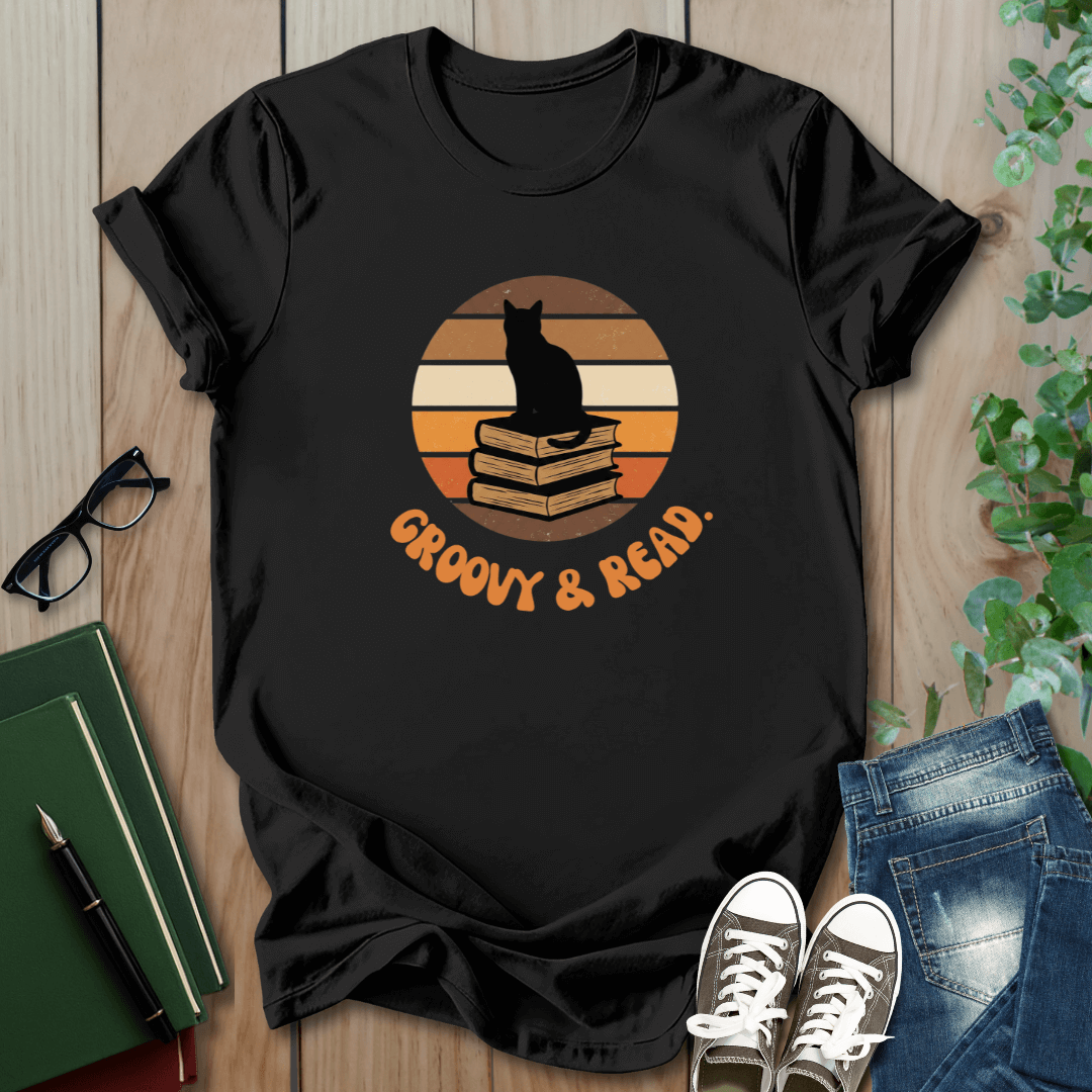 Groovy & Read, Cat - T-Shirt