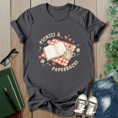 Picnics & Paperbacks- T-Shirt