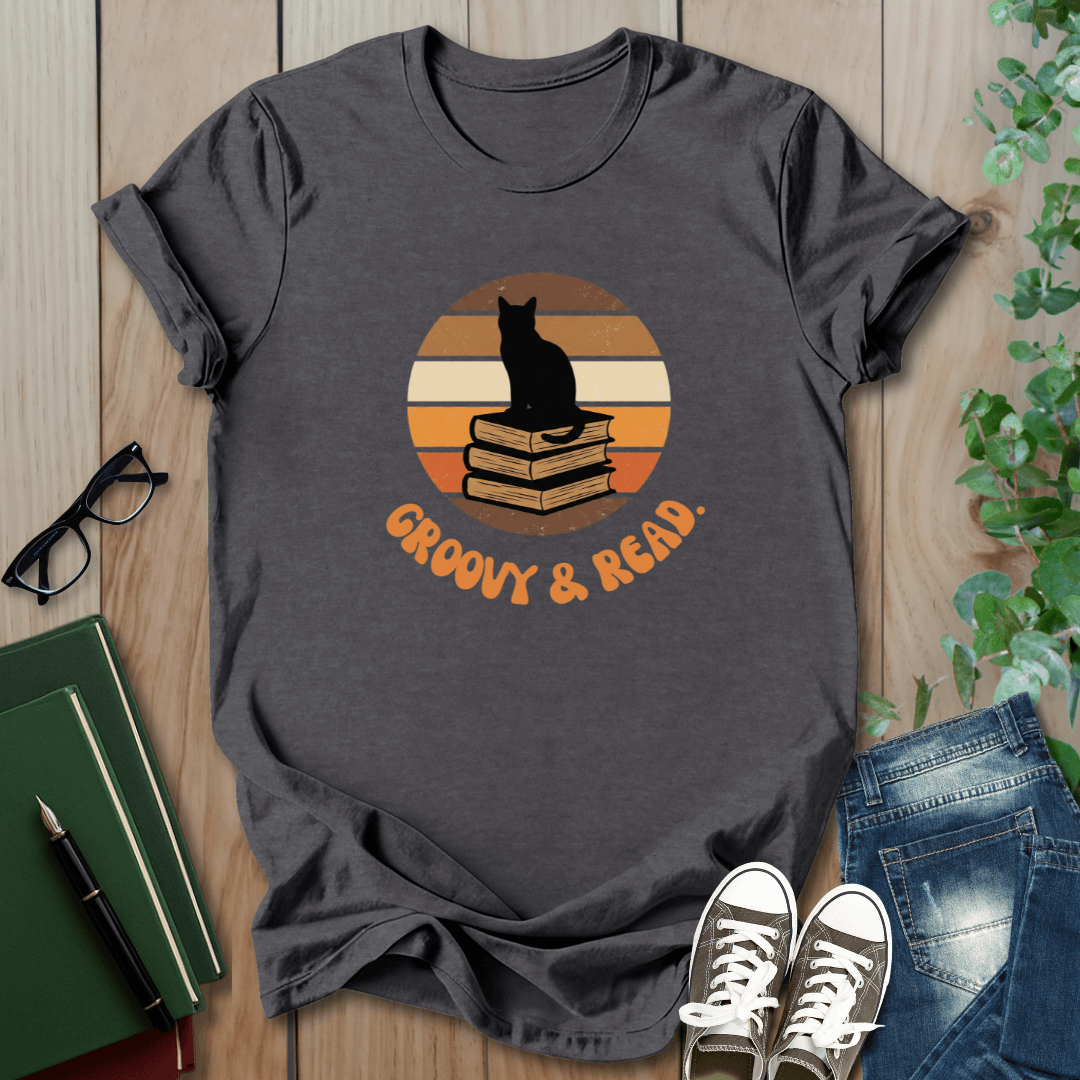 Groovy & Read, Cat - T-Shirt