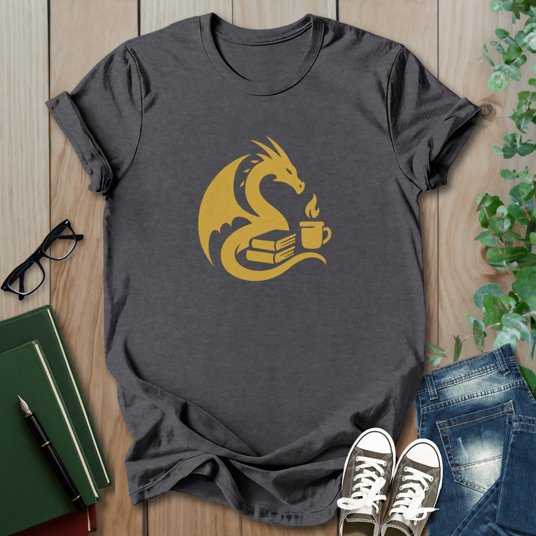 Dragon & Coffee - Graphic T-Shirt
