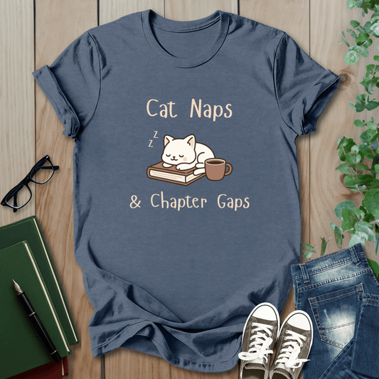 Cat Naps & Chapter Gaps - T-Shirt