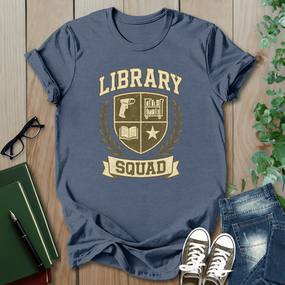 Library Squad Crest  - T-Shirt