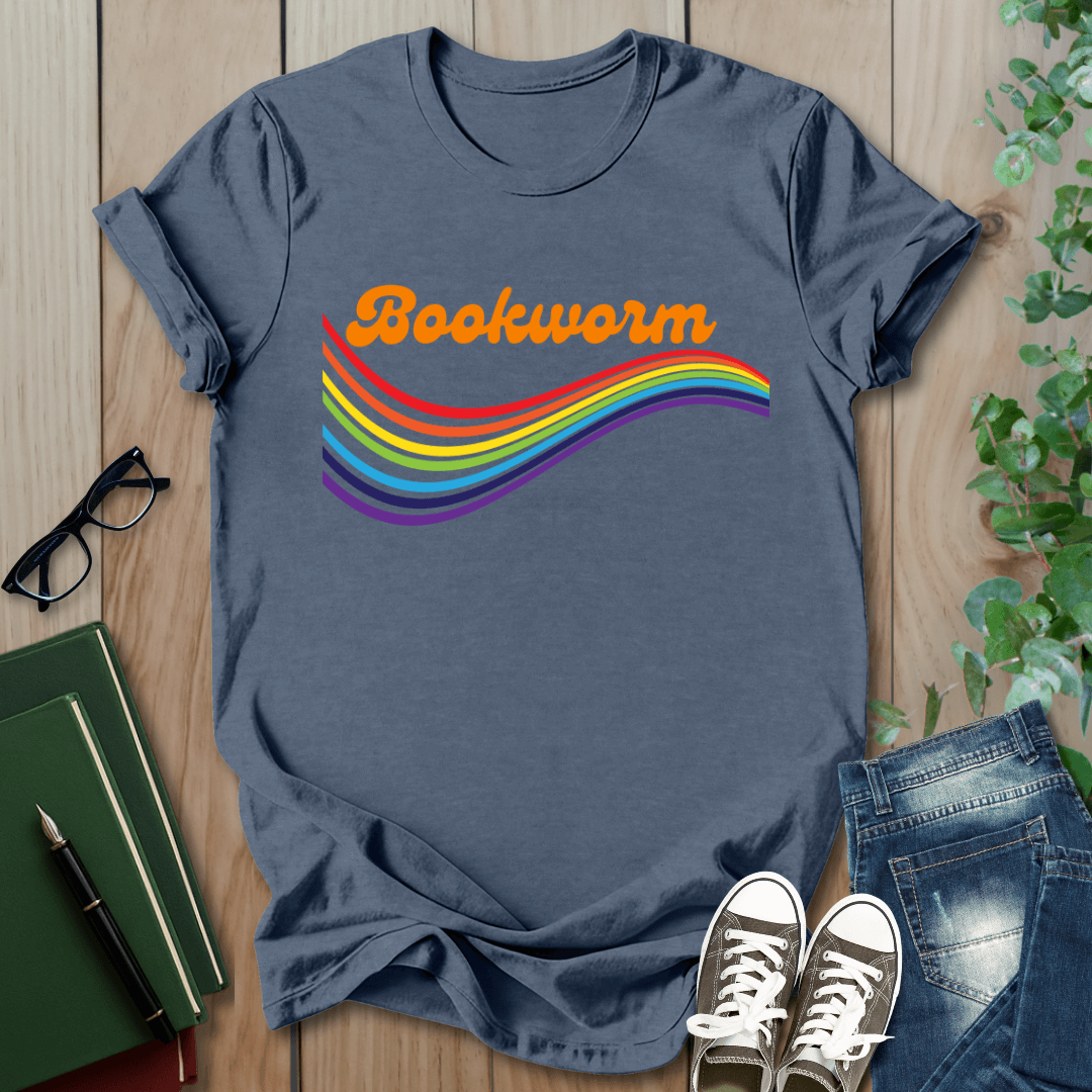 Retro Bookworm - T-Shirt