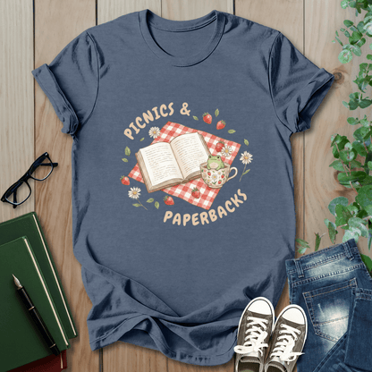 Picnics & Paperbacks- T-Shirt