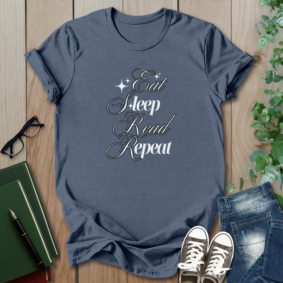 Eat Sleep Read Repeat - T-Shirt