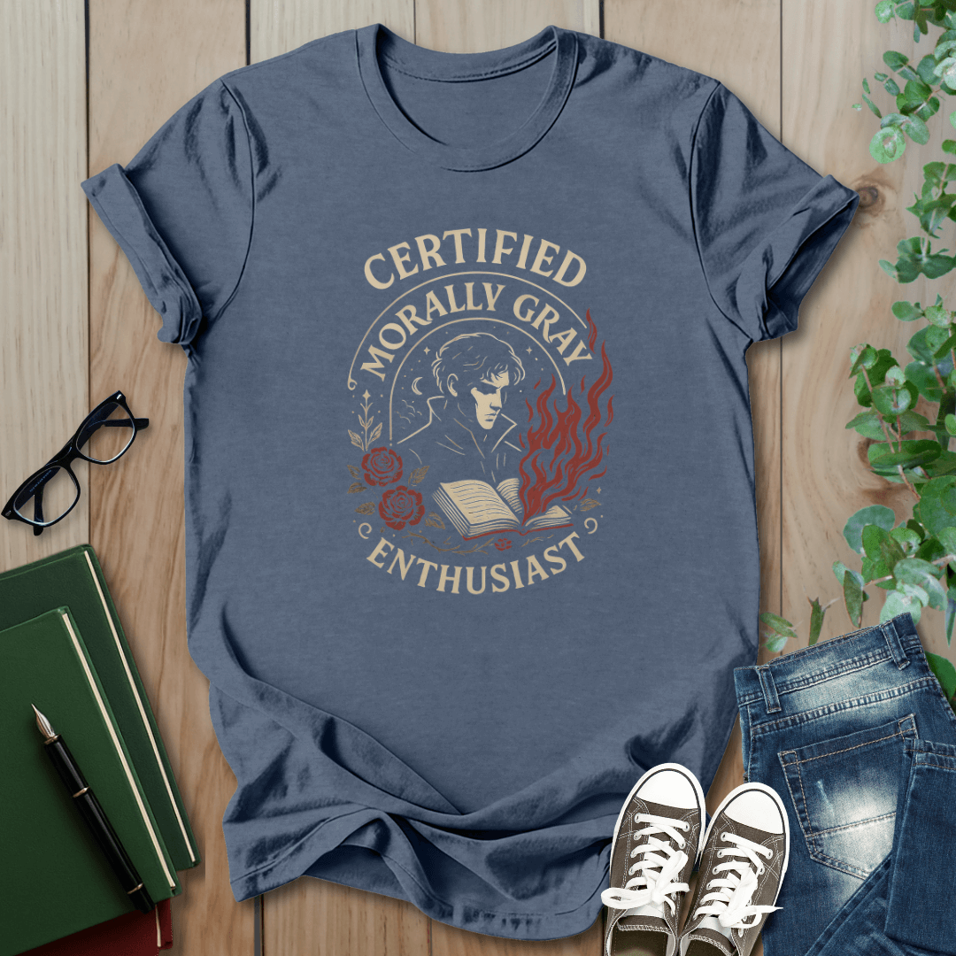 Romantasy - Certified Morally Gray Enthusiast - T-Shirt