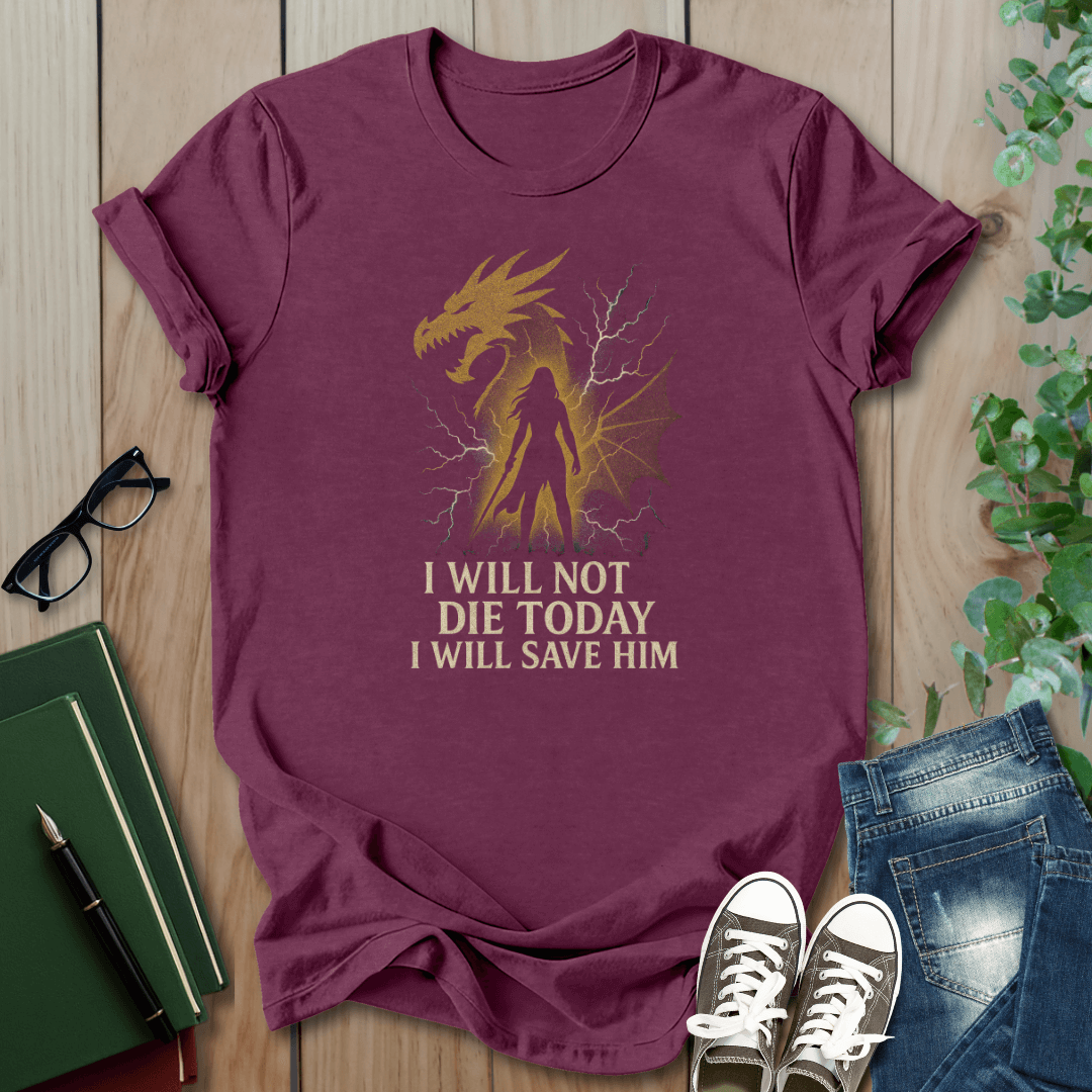 Fourth Wing, I Will Save Him – Heroic Violet - T-Shirt