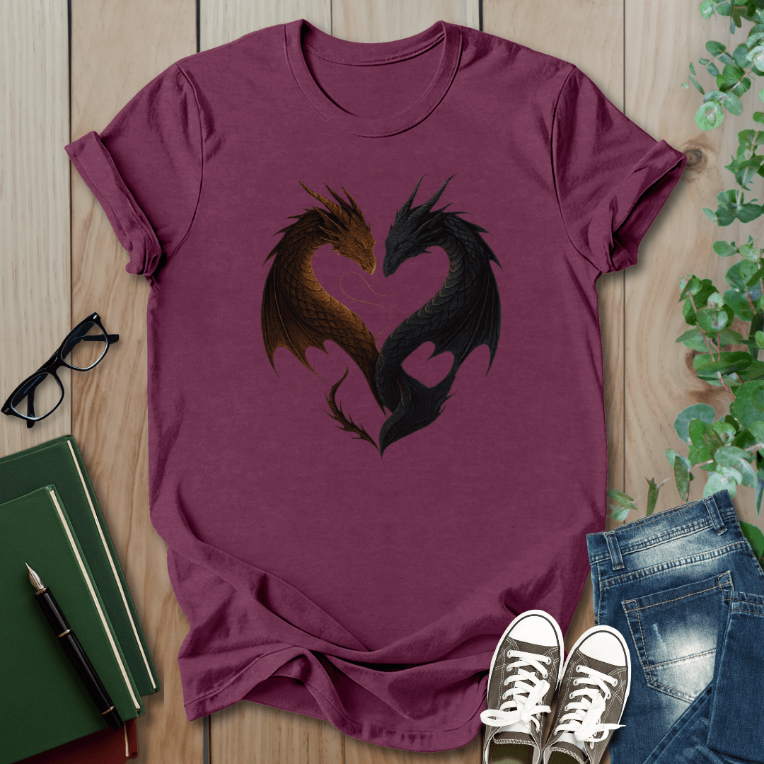 Romantasy Dragon Heart - T-Shirt