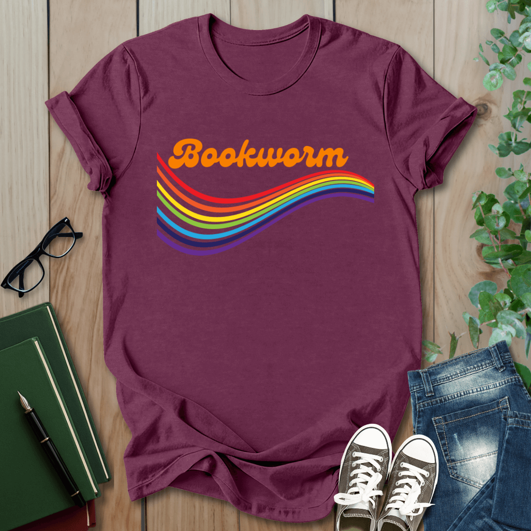 Retro Bookworm - T-Shirt