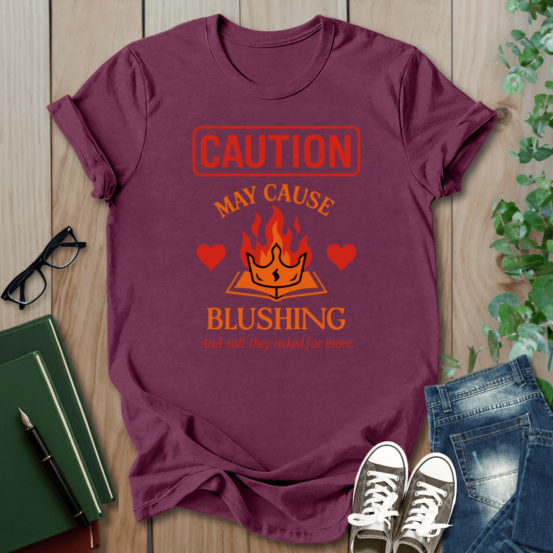 Caution: May Cause Blushing - Smut Squad T-Shirt