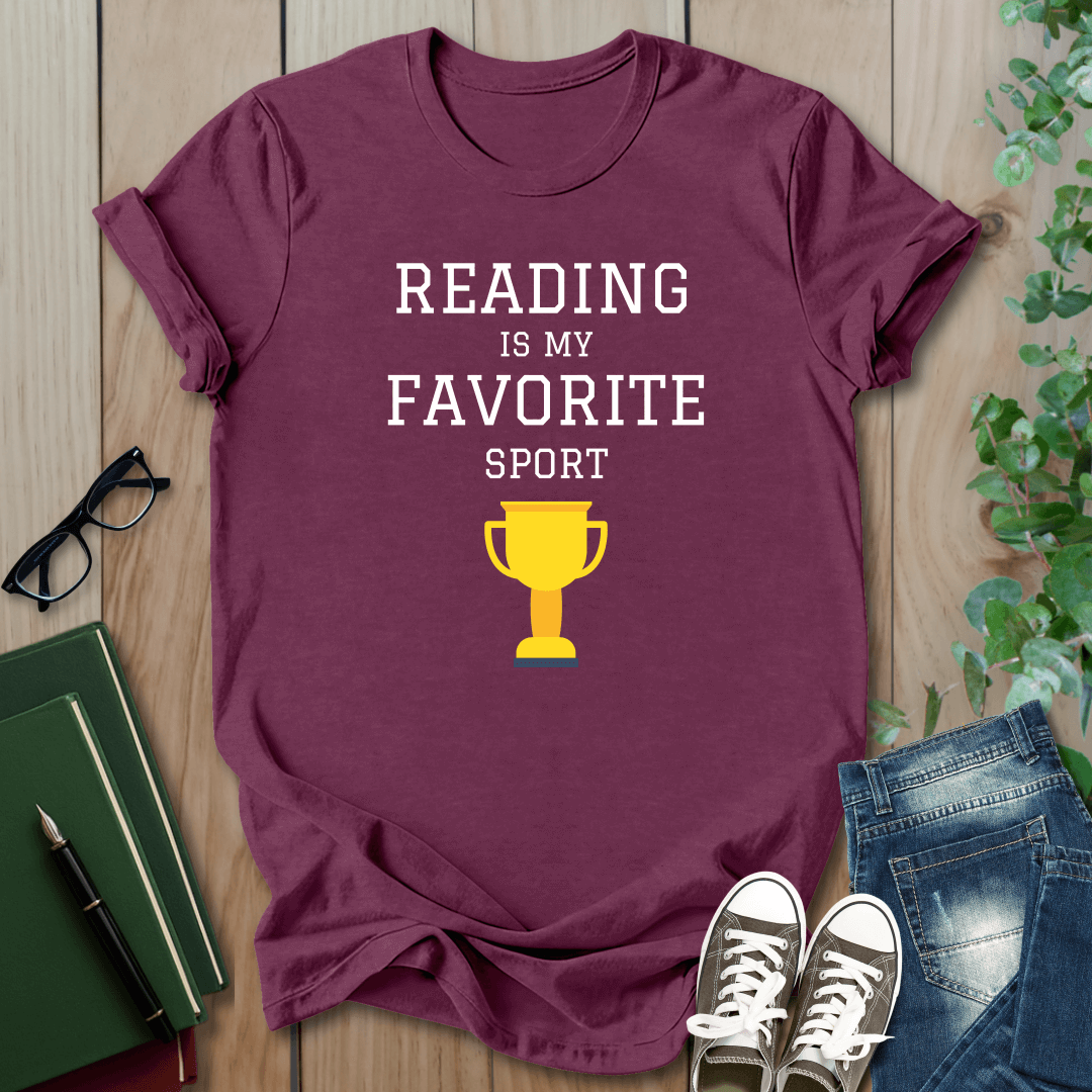 Reading is My Favourite Sport - T-Shirt