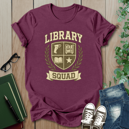 Library Squad Crest  - T-Shirt