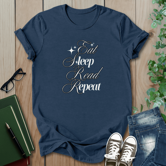 Eat Sleep Read Repeat - T-Shirt