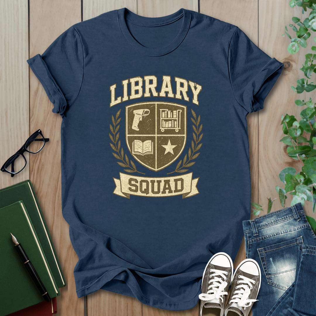 Library Squad Crest  - T-Shirt